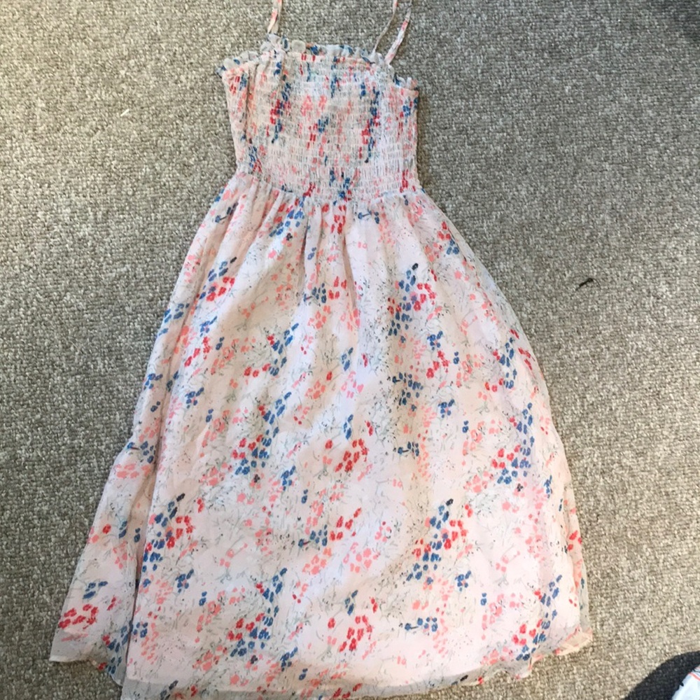 Floral Pink Midi Dress
